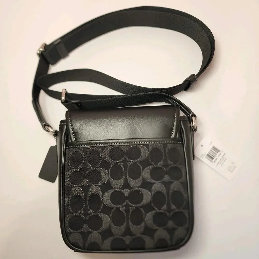 NWT Coach CAJ32 Lucas Crossbody Black Denim